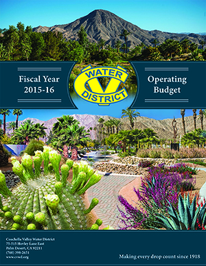 2015-2016 Coachella Valley Water District Operating Budget